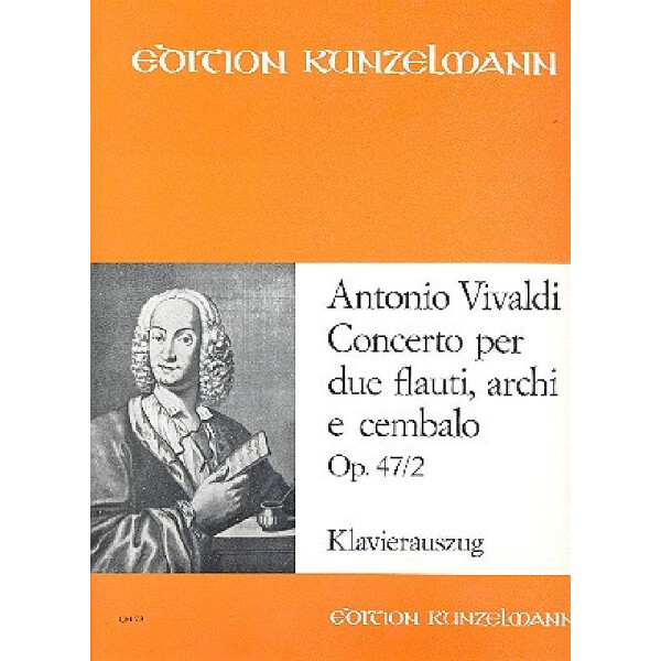 Konzert C-Dur op.47,2 für 2 Flöten, Streicher und Bc