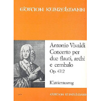 Konzert C-Dur op.47,2 für 2 Flöten, Streicher und Bc