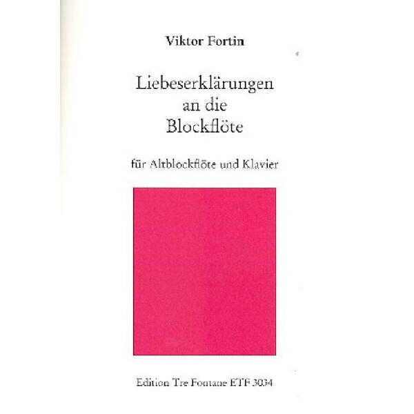 Liebeserklärungen an die Blockflöte
