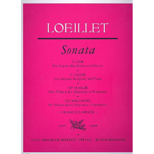 Sonate C-Dur für Sopranblockflöte