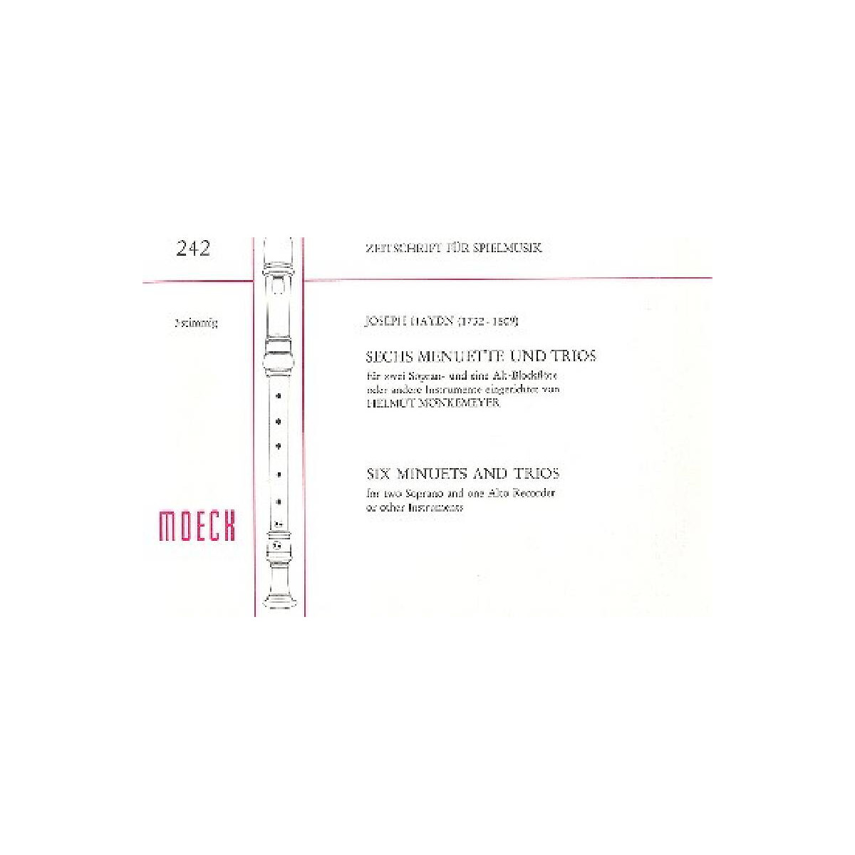 6 Menuette und Trios