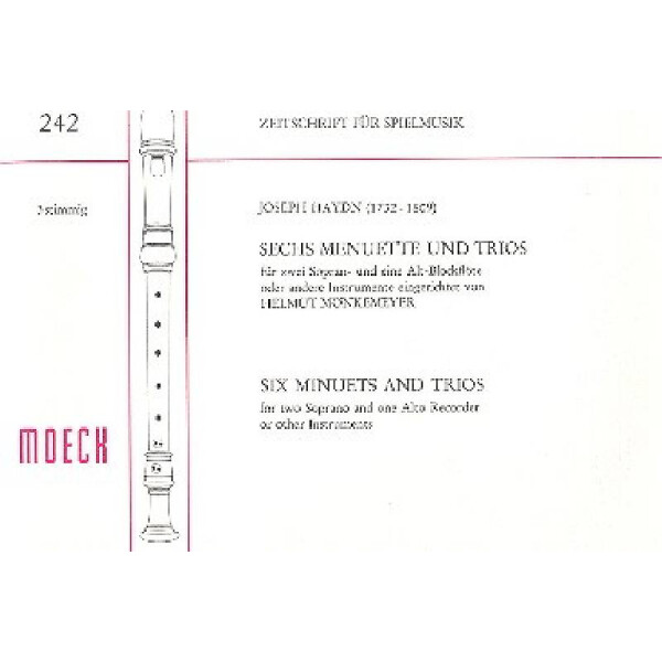 6 Menuette und Trios