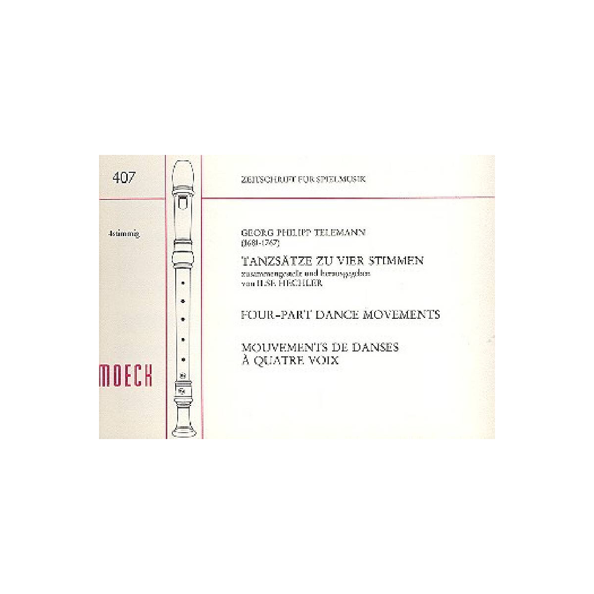 Tanzsätze zu 4 Stimmen box