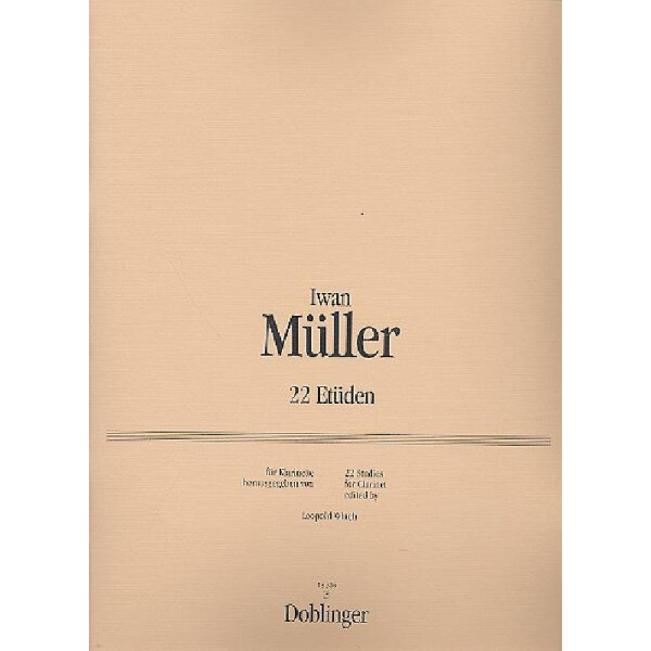 22 Etüden für Klarinette