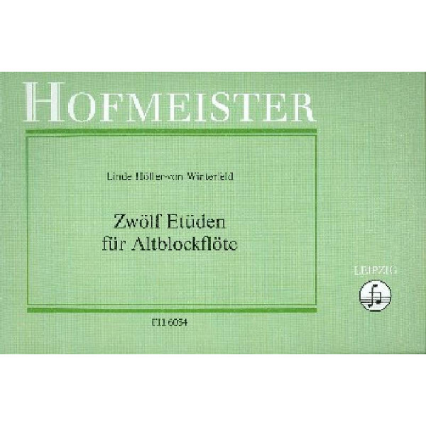 12 Etüden für Altblockflöte