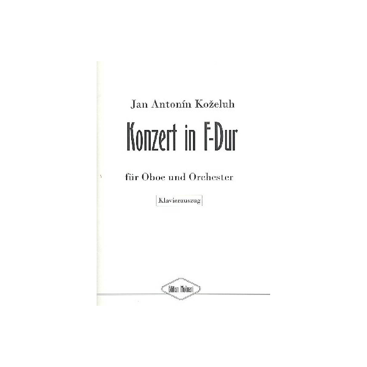 Konzert F-Dur für Oboe und Orcheste box