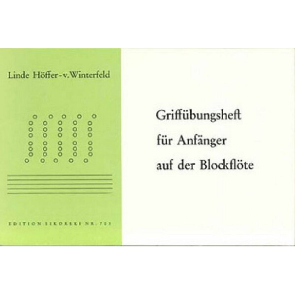 Griffübungsheft für Anfänger