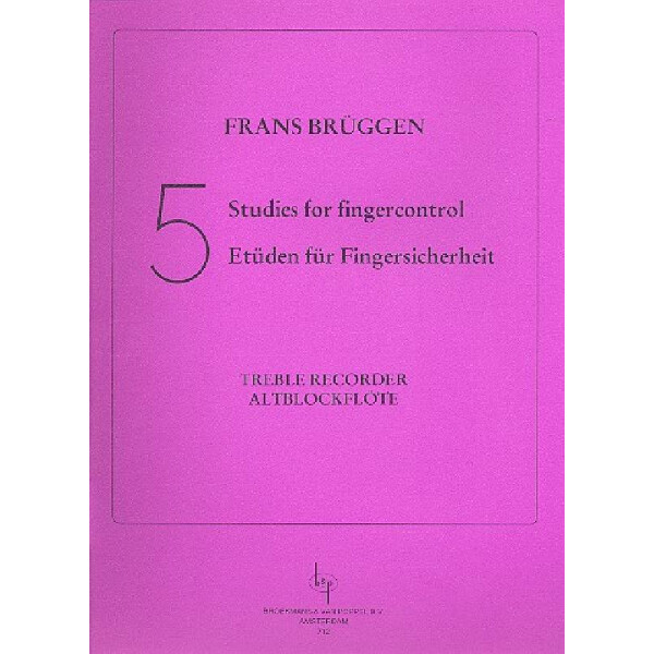 5 Etüden für Fingersicherheit