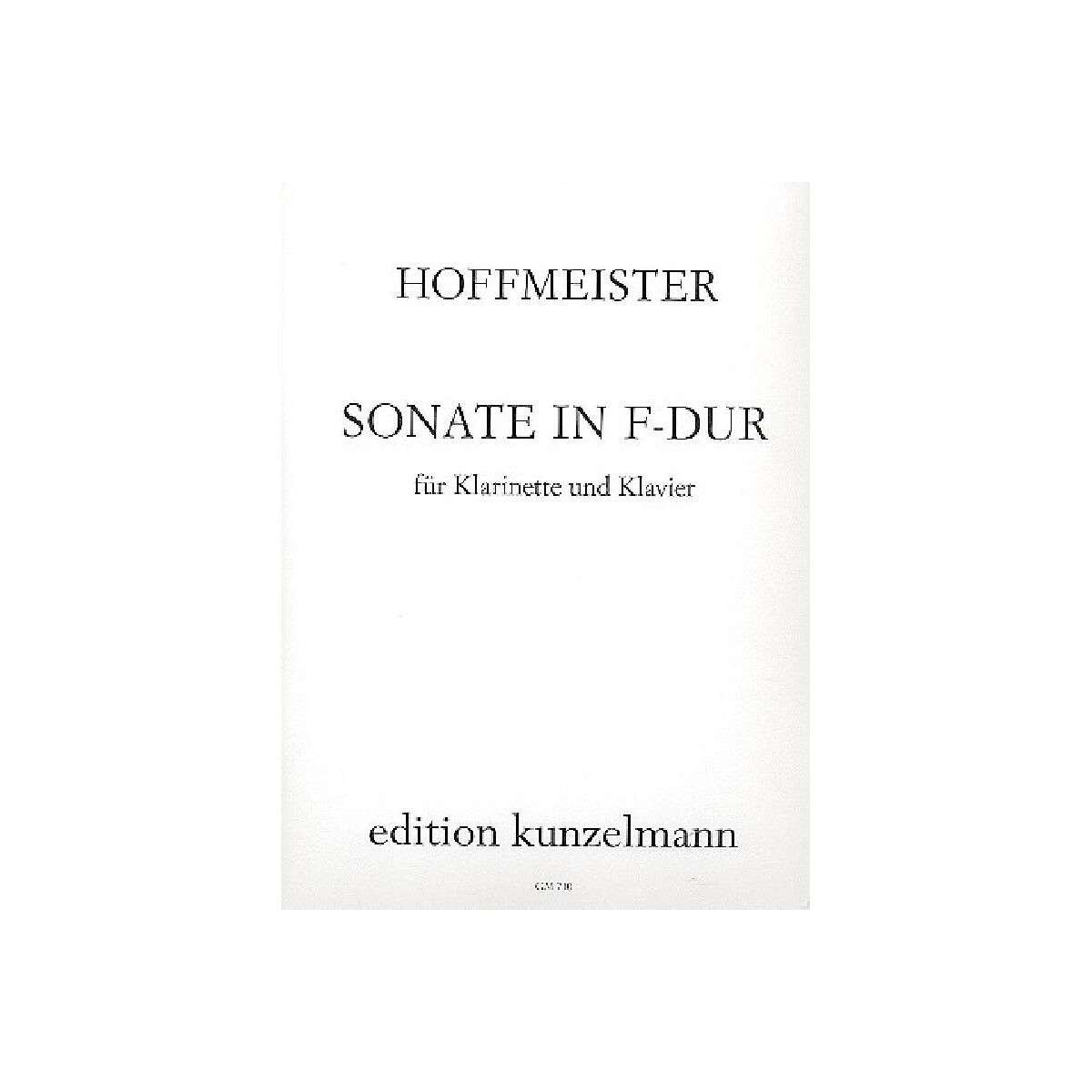 Sonate F-Dur für Klarinette box