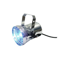 Eurolite T-36 Pinspot with cable, silver