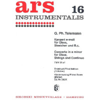 Konzert e-Moll für Oboe, Streicher und Bc