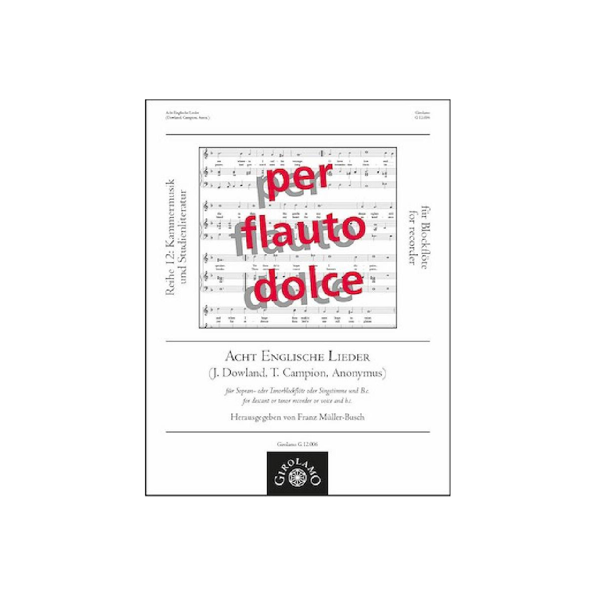 8 englische Lieder box