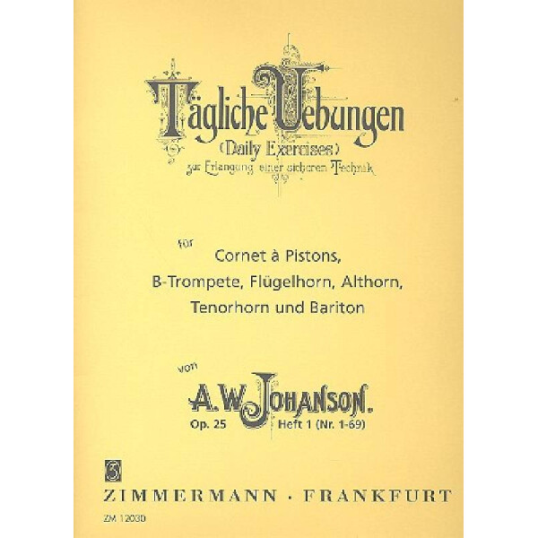 Tägliche Übungen op.25 Band 1 für