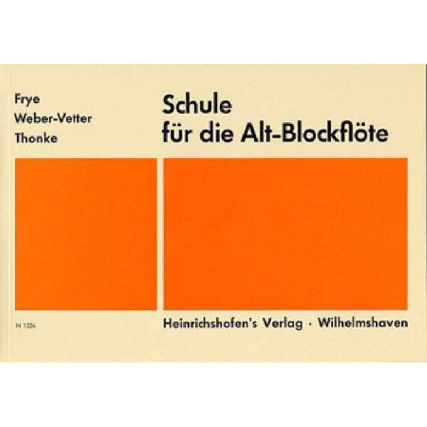 Schule für die Alt-Blockflöte