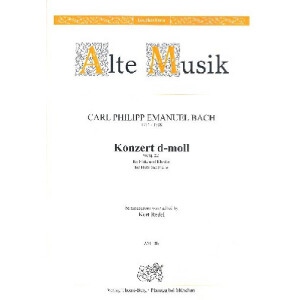 Konzert d-Moll Wq22 für Flöte und Streichorchester