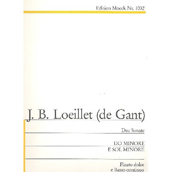 2 Sonaten c-Moll op.2,5 und g-Moll op.4,6