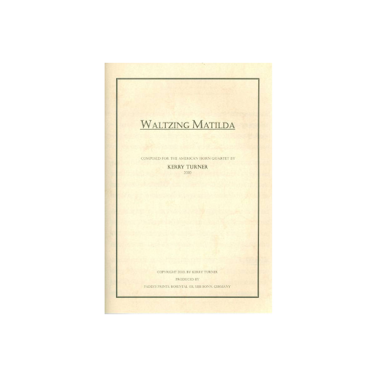 Waltzing Matilda box