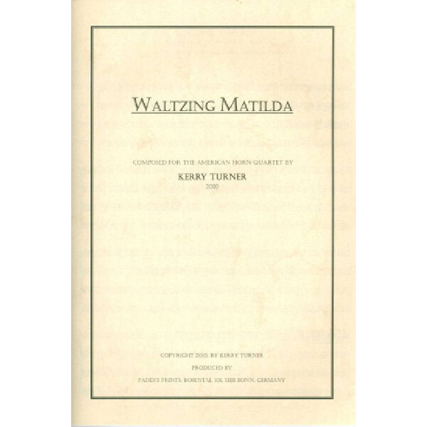 Waltzing Matilda