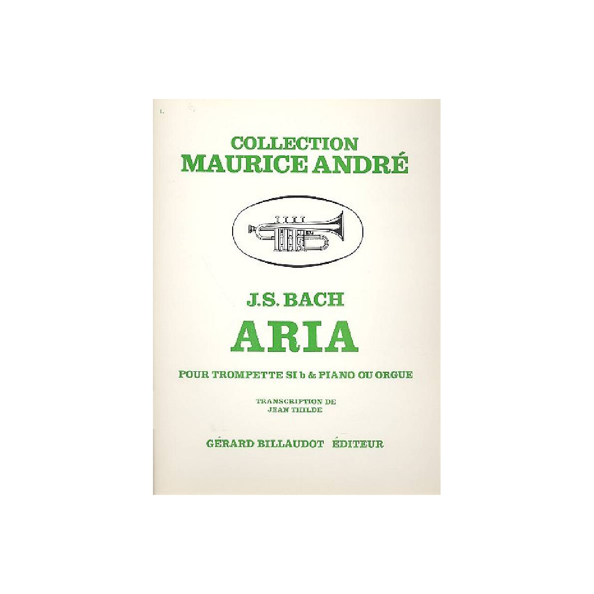 Aria pour trompette et orgue ou