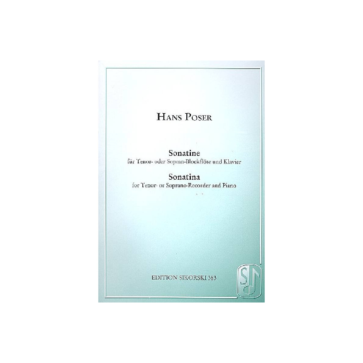 Sonatine op.36,3 für Tenorblockfl&o box