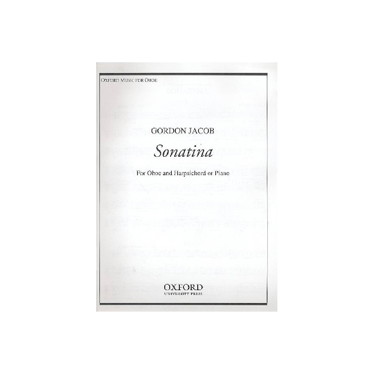 Sonatina for oboe and harpsichord box