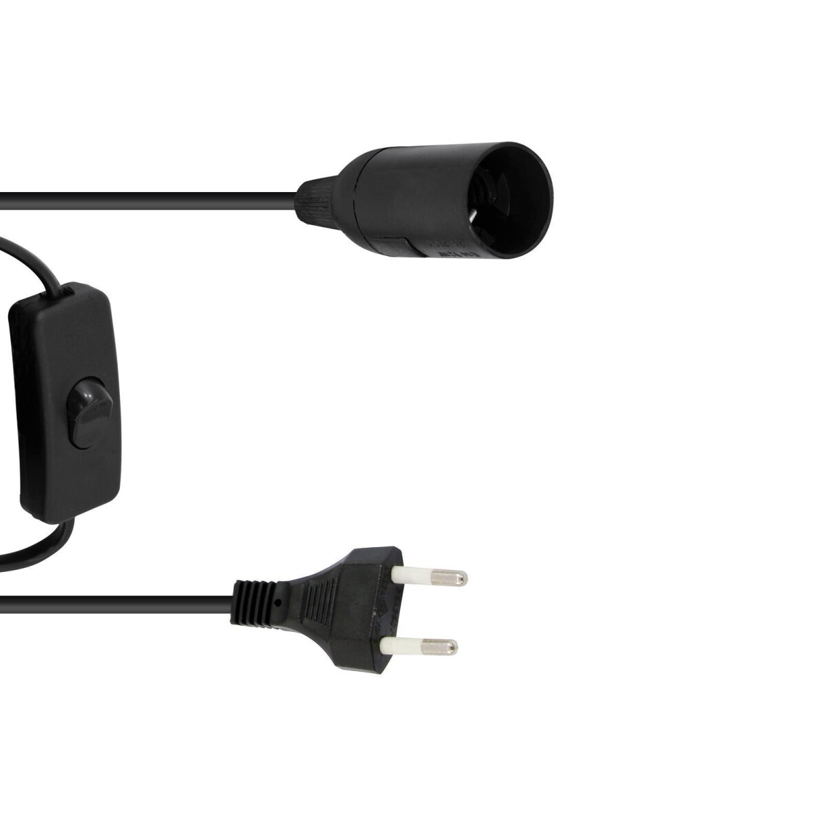 Eurolite E-14 Fassung Netzkabel Stecker Schalter