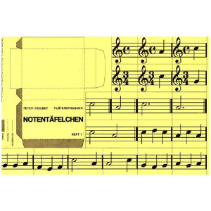 Notentäfelchen zum Flötenspielbuch Band 1