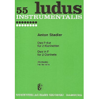 Duo F-Dur für 2 Klarinetten