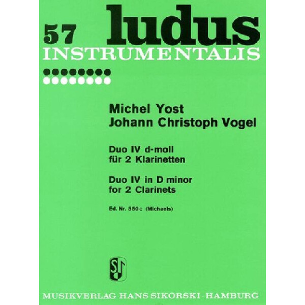 Duo d-Moll Nr.4 für 2 Klarinetten
