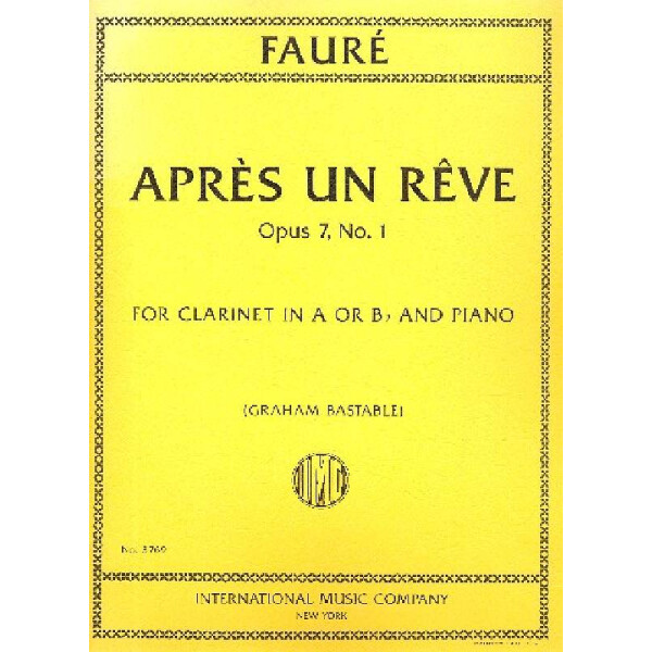 Après un reve op.7,1