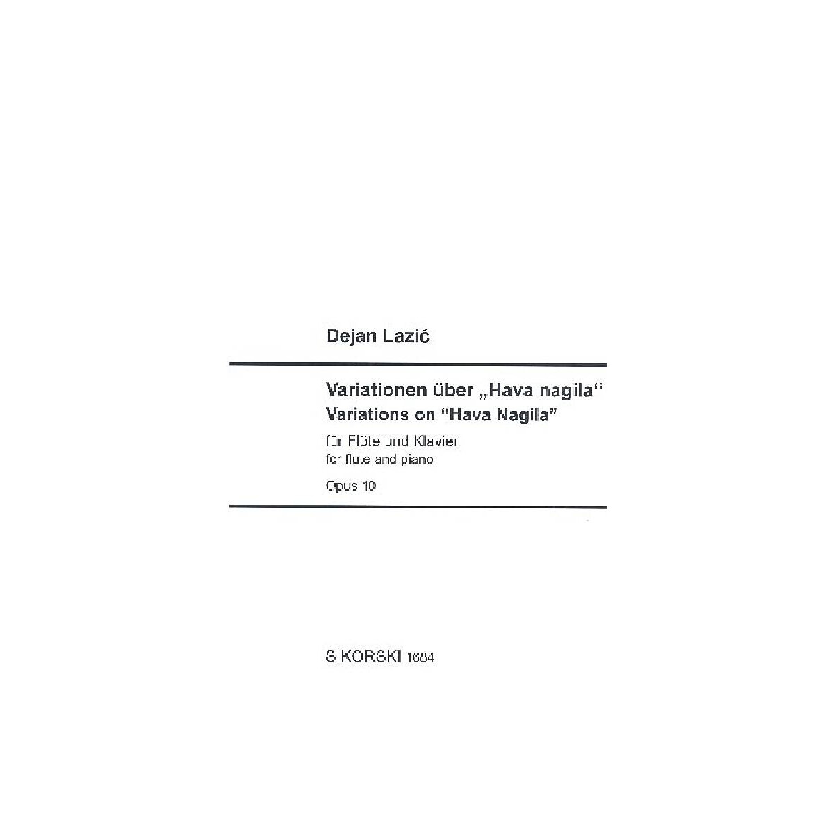 Variationen über Hava nagila op.10 box