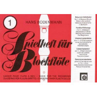 Spielheft für Blockflöte Band 1