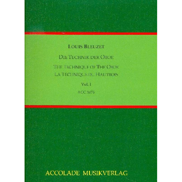 Die Technik der Oboe Band 1 (dt/frz/en)