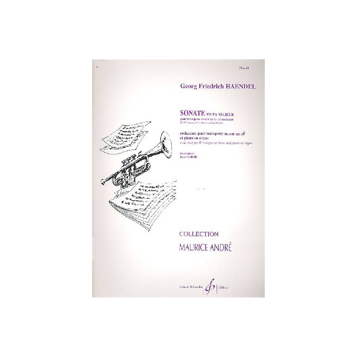 Sonate fa majeur pour trompette box