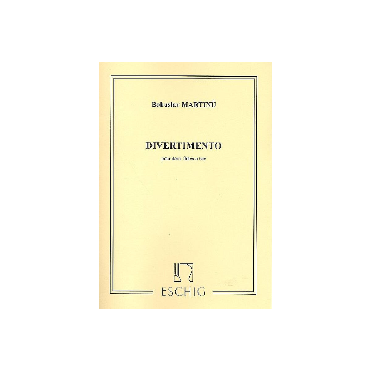 Divertimento pour 2 flûtes &agrave box