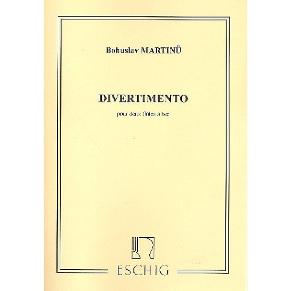 Divertimento pour 2 flûtes à bec