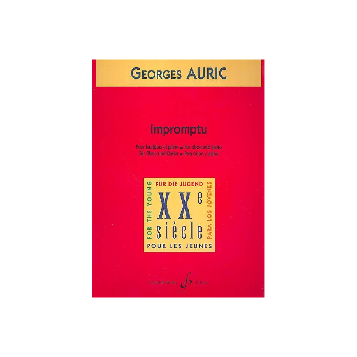 Impromptu pour hautbois et piano box