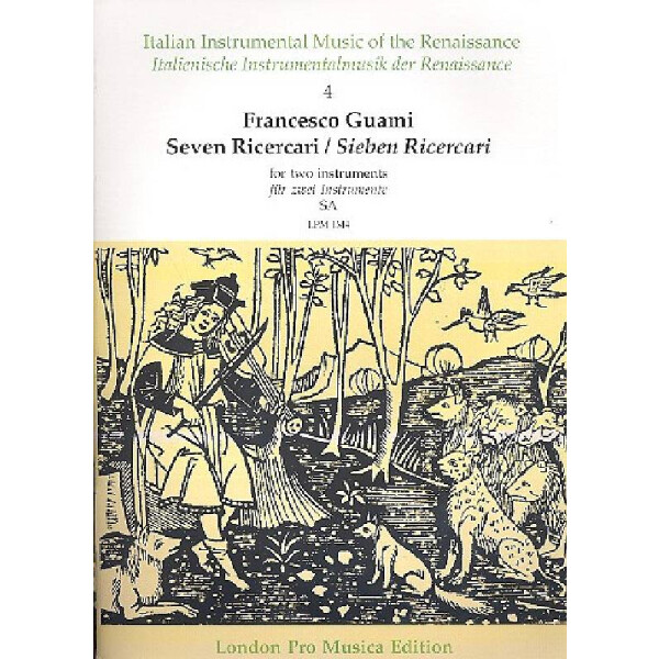 7 ricercari (1588) for 2 instruments (SA)