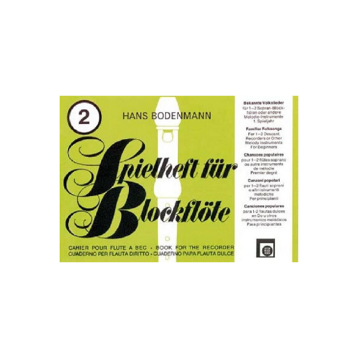 Spielheft für Blockflöte Band  box