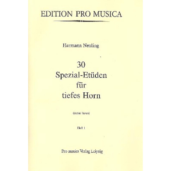 30 Spezial-Etüden Band 1