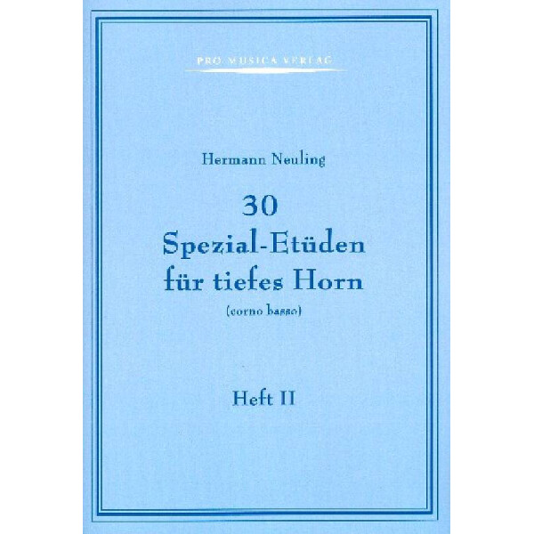 30 Spezial-Etüden Band 2