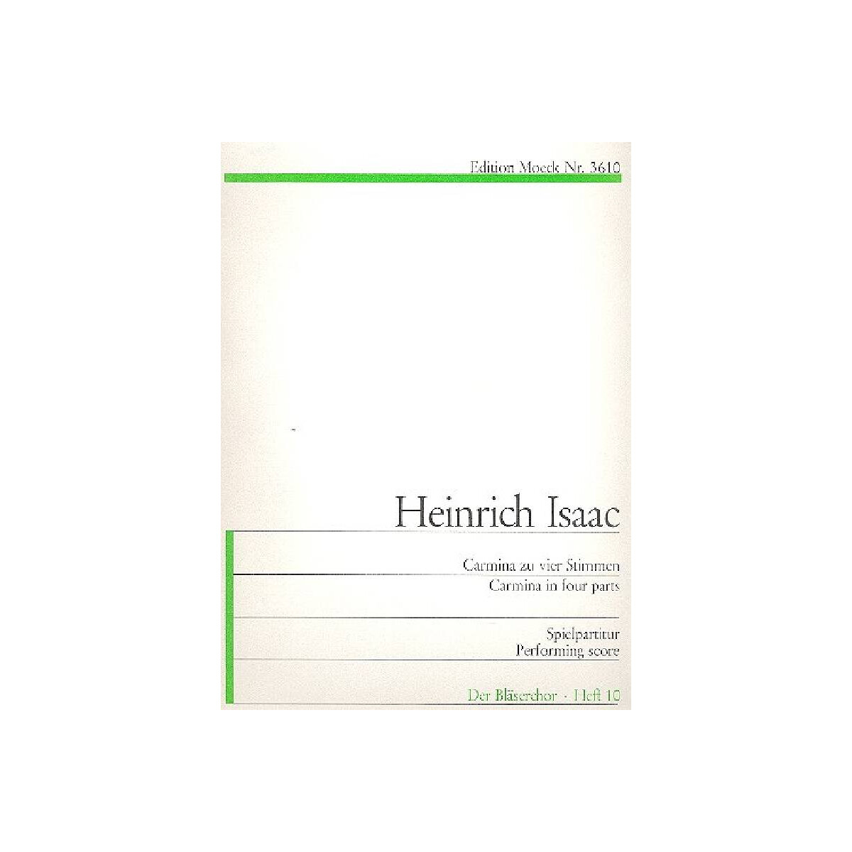 Carmina  zu vier Stimmen box