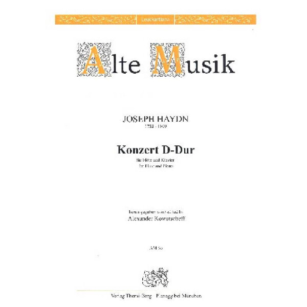 Konzert D-Dur Hob.VIIf:D1 für Flöte und Streicher