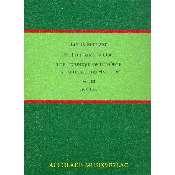 Die Technik der Oboe Band 3 (dt/frz/en)