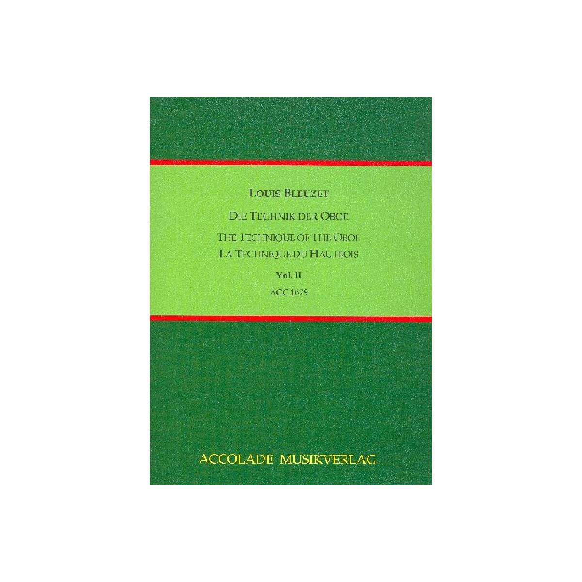 Die Technik der Oboe Band 2 (dt/frz/en) box