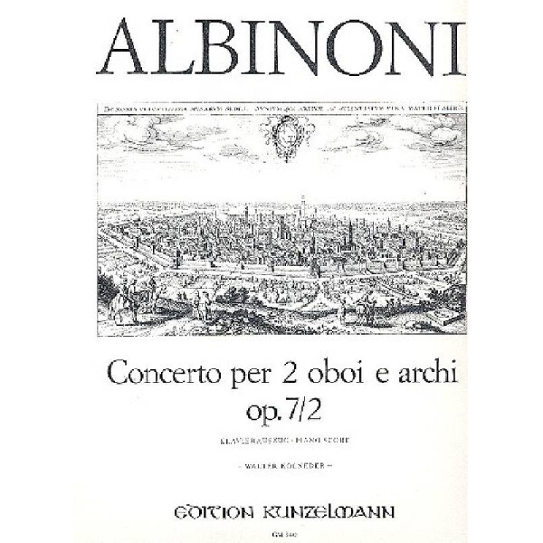 Konzert C-Dur op.7,2 für 2 Oboen und Streichorchester
