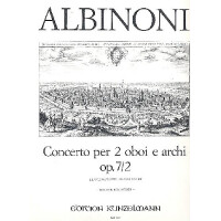 Konzert C-Dur op.7,2 für 2 Oboen und Streichorchester