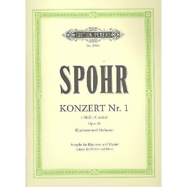 Konzert c-Moll Nr.1 op.26 für Klarinette und Orchester