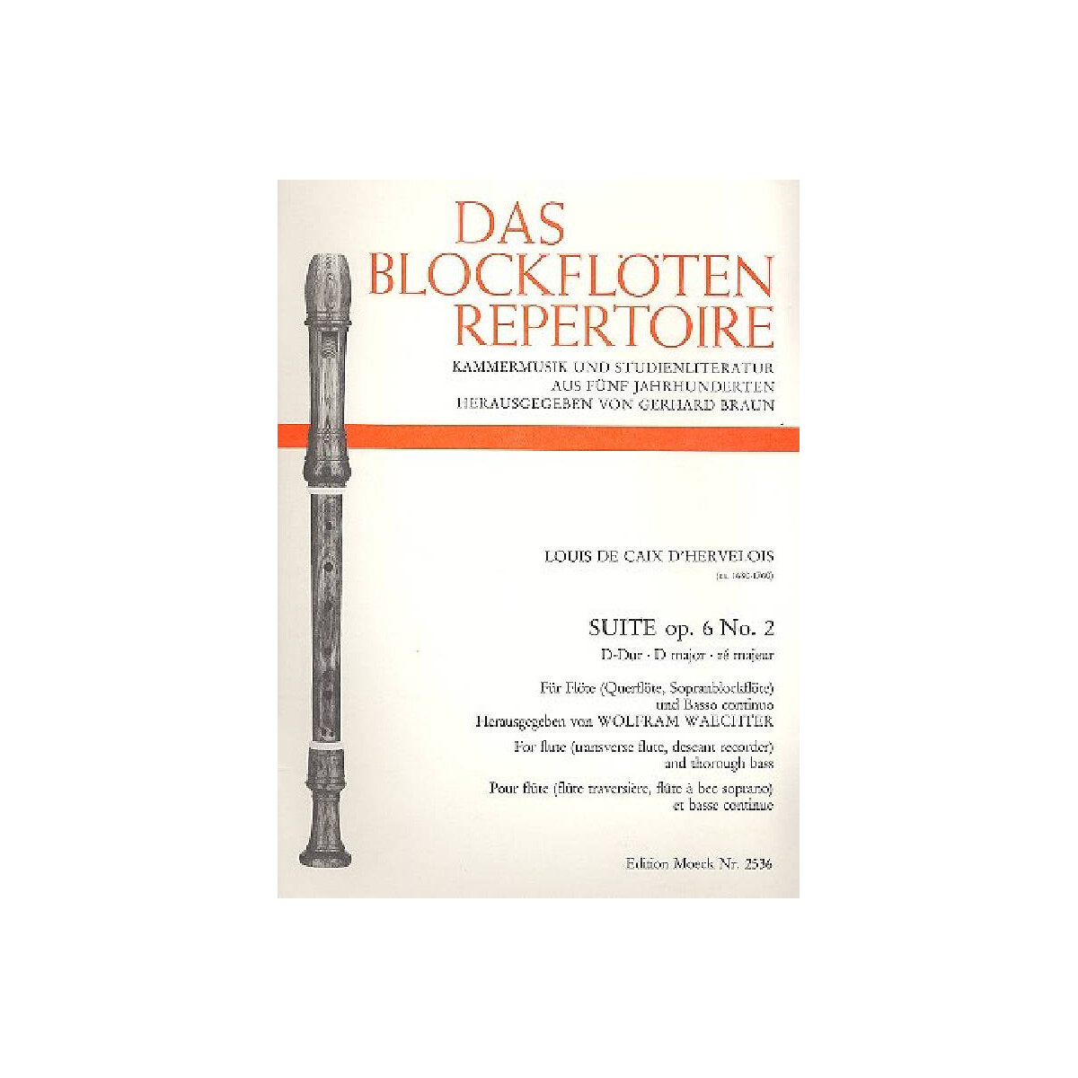 Suite D-Dur op.6,2 für Flöte