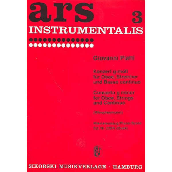 Konzert g-Moll für Oboe und Streichorchester